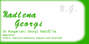 madlena georgi business card